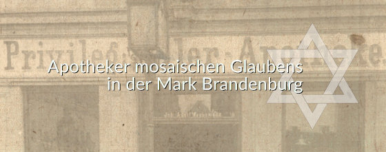 Bald erhältlich: Apotheker mosaischen Glaubens in der Mark Brandenburg
